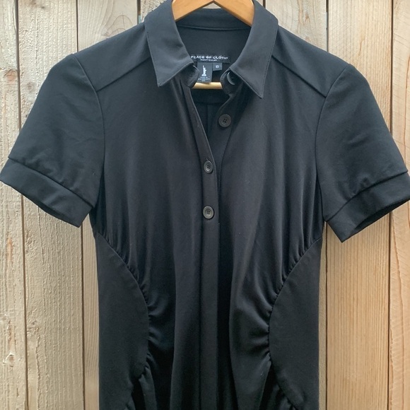 Peace of Cloth Brittany Lightweight Pont Black Dress size 6 - Picture 2 of 8